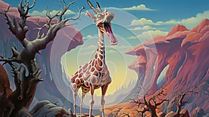 Giraffe In A Desert: Lowbrow Art With Otherworldly Visions