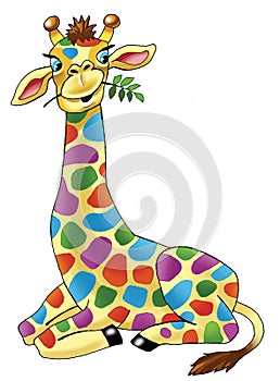 Giraffe drawing humor funny colorful
