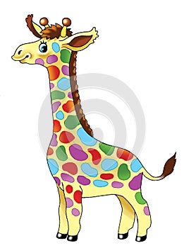 Giraffe drawing humor funny colorful