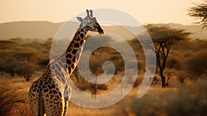 Giraffe At Golden Hour: National Geographic\'s Shot On Agfa Vista