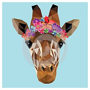 Giraffe low poly