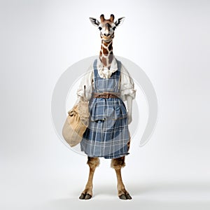 Giraffe In Old Style Dress: A Unique Object Portraiture By Angura Kei