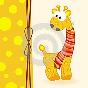 Giraffe with scarf