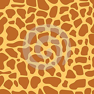 Giraffe skin. Background image of giraffe skin. Vector illustration