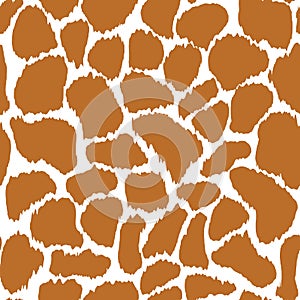 Giraffe skin vector seamless pattern texture