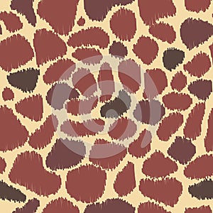 Giraffe spots seamless vector pattern