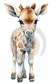 Disenador jirafa claro realista carinoso ojos 