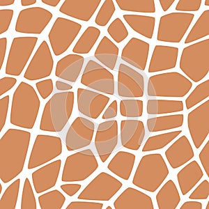 Giraffe Texture Seamless Vector Background