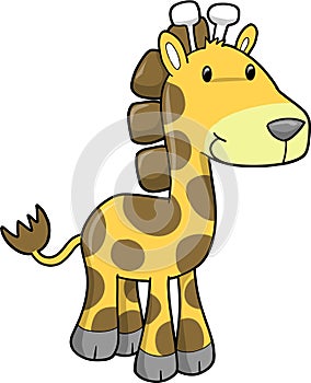 Giraffe Vector Illustration