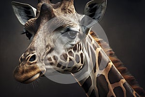 giraffe Zoo Animal Portrait