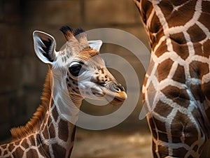 Giraffes Love Mother and Baby Bond