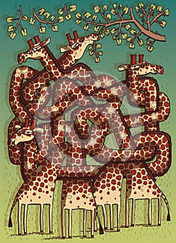 Giraffes Maze Game