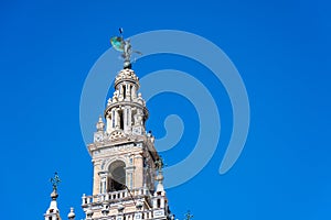 Giralda in the city of Seville in Andalusia, Spain