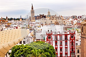 Giralda Seville Cathedral El Salvador Spain