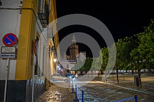 Giralda Tower Seville Spain of Seville Cathedral photo
