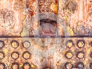 Girder at the base of bridg