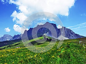 Girenspitz and Gauschla mountains in the RÃ¤tikon range of the Alps