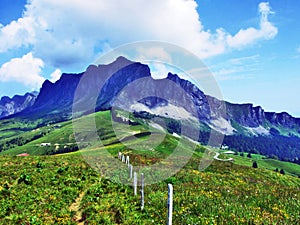 Girenspitz and Gauschla mountains in the RÃ¤tikon range of the Alps