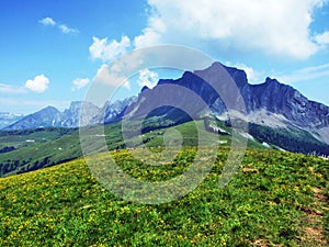 Girenspitz and Gauschla mountains in the RÃ¤tikon range of the Alps