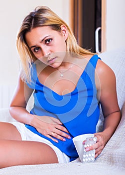 Girl with abdominal pains