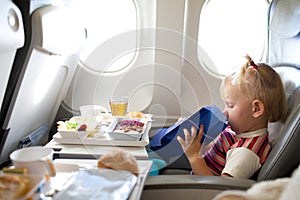 Girl in the airplane