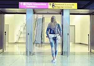 Girl in the airport