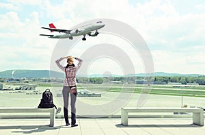 Girl in the airport