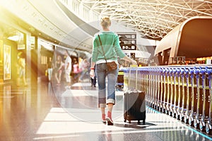 Girl in the airport