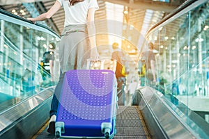 Girl in airport.