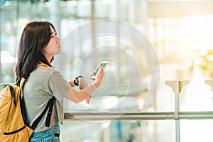 Girl in airport.