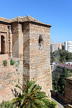 Girl in Alcazaba in Malaga