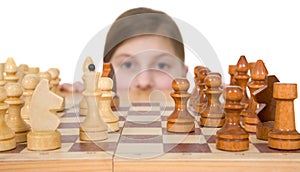Girl ang chess photo