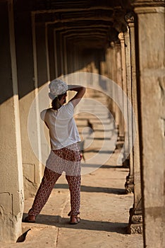 Girl in Angkor Wat, Cambodia