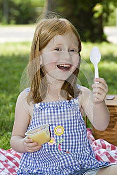 Girl with Applesauce