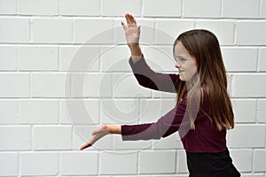 Girl as pantomime photo