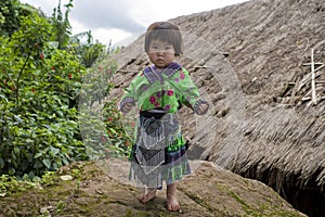 Girl of Asia, ethnic group Meo, Hmong photo