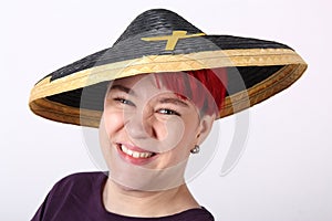 Girl with asia hat