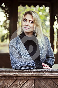 Girl in autumnal park