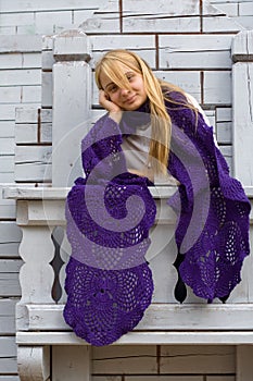 Girl on the balcony