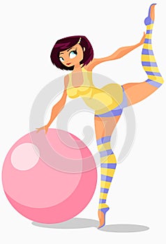 Girl and ball