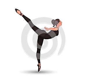 Girl ballerina workout photo