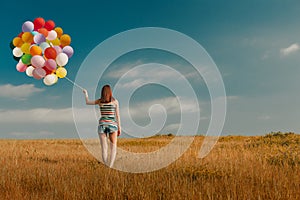 Girl with Ballons