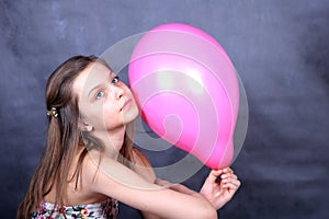 Girl with balloon