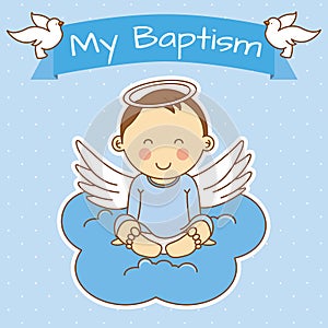 Girl baptism photo