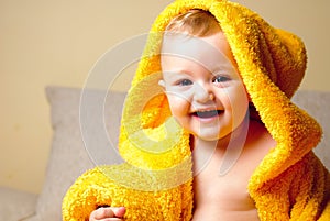 Girl after bath