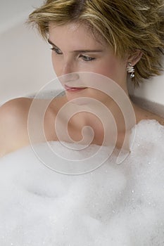 Girl in bath