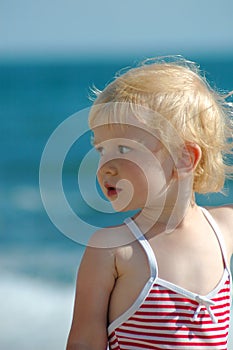 Girl on a beach