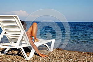 Girl on beach