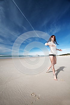 Girl on beach