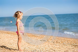 A girl on the beach